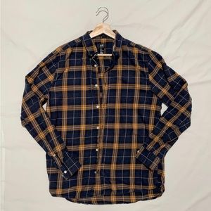 H&M Navy Blue Flannel